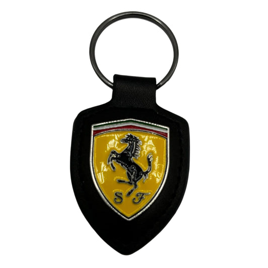 Scuderia Ferrari F1 Genuine Leather Keychain