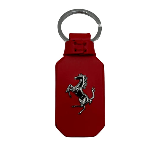Scuderia Ferrari F1 Genuine Leather Keychain