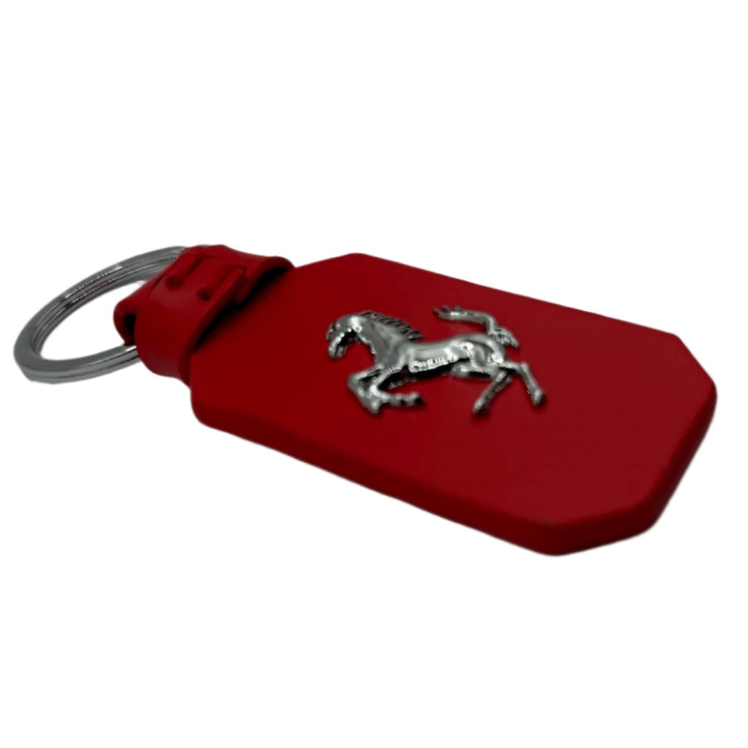 Scuderia Ferrari F1 Genuine Leather Keychain