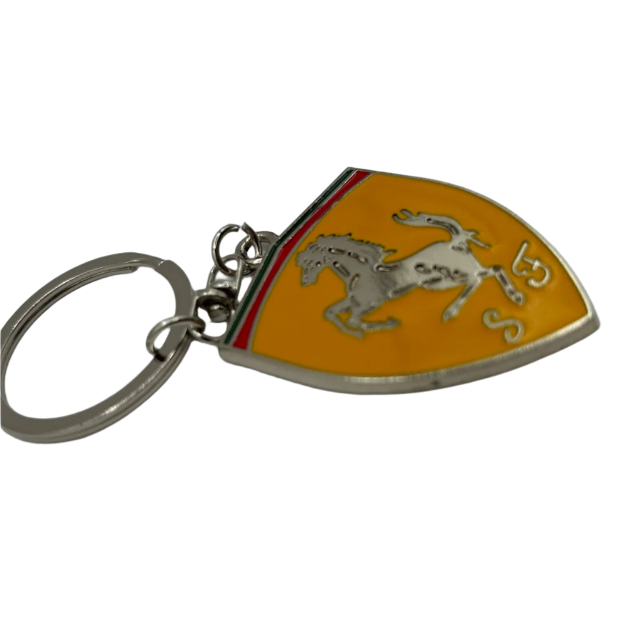 Scuderia Ferrari F1 Brushed Metal Keychain