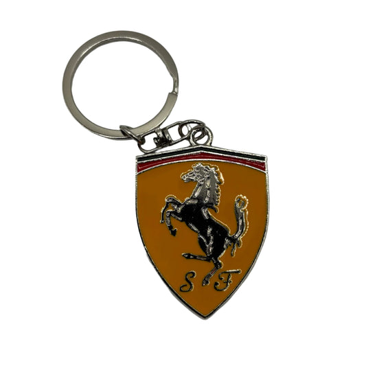Scuderia Ferrari F1 Brushed Metal Keychain